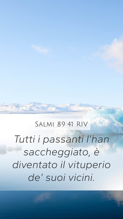 Salmi 89:41 RIV Bible Verse Image