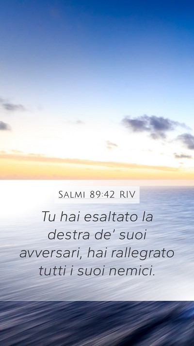 Salmi 89:42 RIV Bible Verse Image