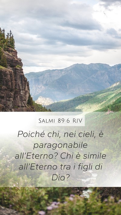 Salmi 89:6 RIV Bible Verse Image