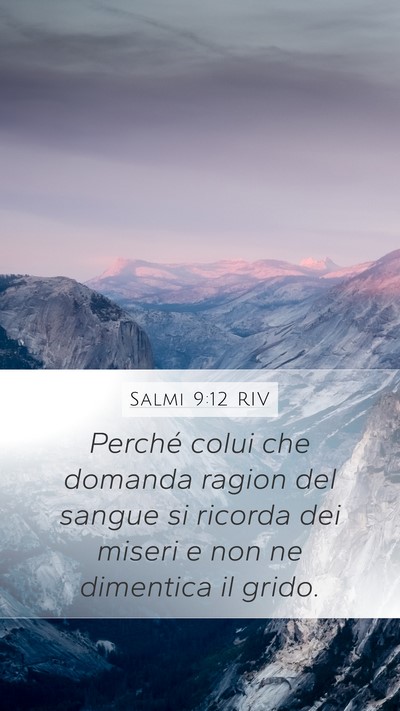Salmi 9:12 RIV Bible Verse Image