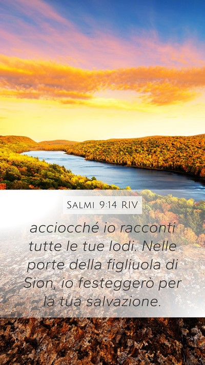 Salmi 9:14 RIV Bible Verse Image