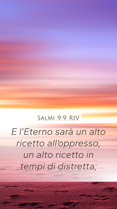 Salmi 9:9 RIV Bible Verse Image