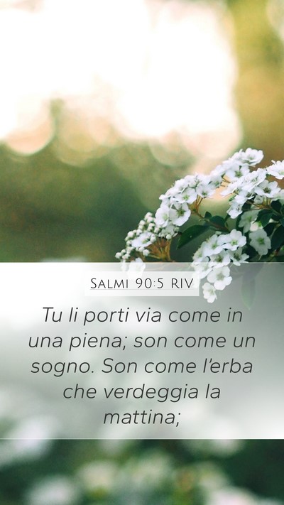 Salmi 90:5 RIV Bible Verse Image