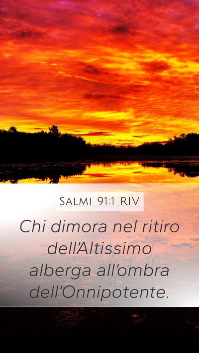 Salmi 91:1 RIV Bible Verse Image