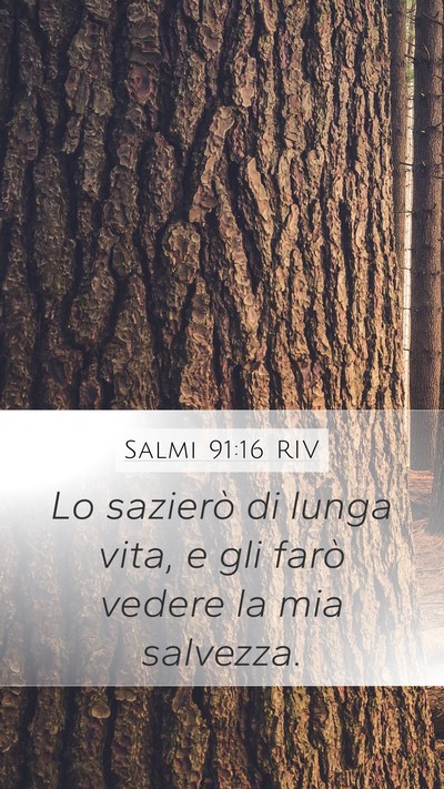 Salmi 91:16 RIV Bible Verse Image