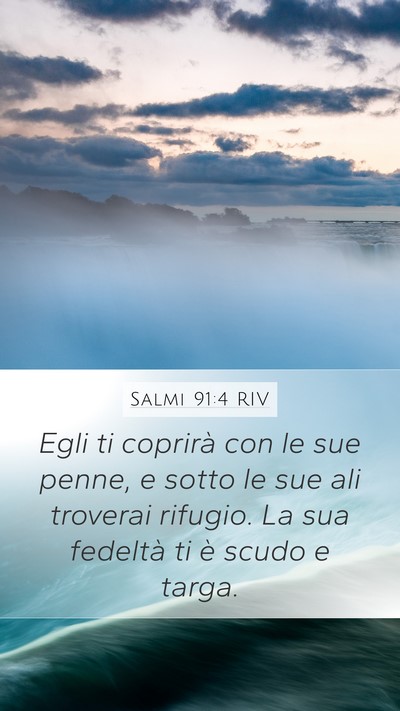 Salmi 91:4 RIV Bible Verse Image