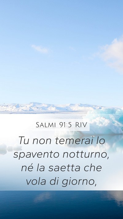 Salmi 91:5 RIV Bible Verse Image
