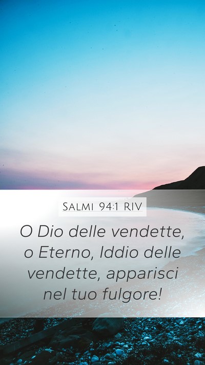 Salmi 94:1 RIV Bible Verse Image