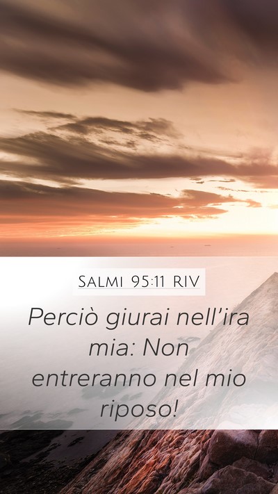 Salmi 95:11 RIV Bible Verse Image
