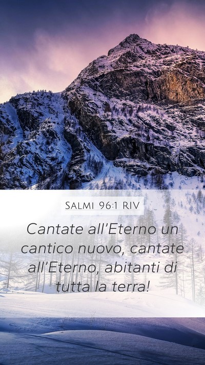 Salmi 96:1 RIV Bible Verse Image