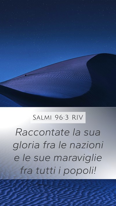 Salmi 96:3 RIV Bible Verse Image