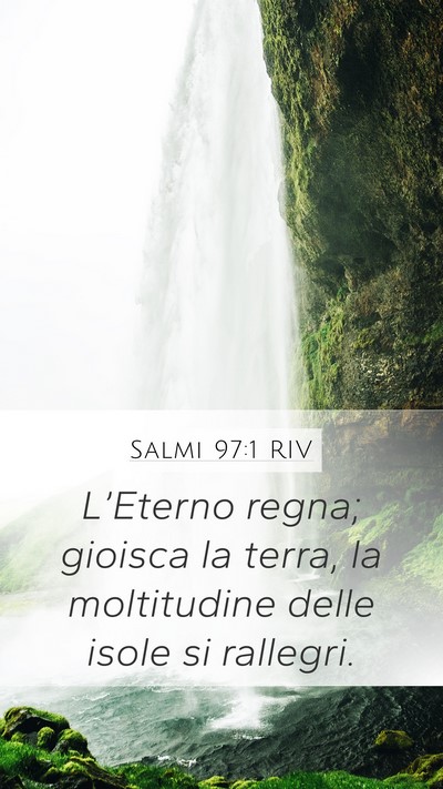 Salmi 97:1 RIV Bible Verse Image