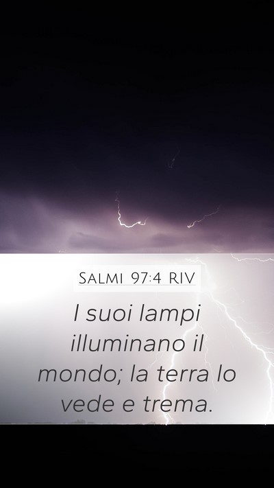 Salmi 97:4 RIV Bible Verse Image