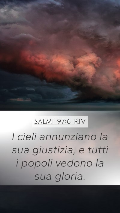 Salmi 97:6 RIV Bible Verse Image