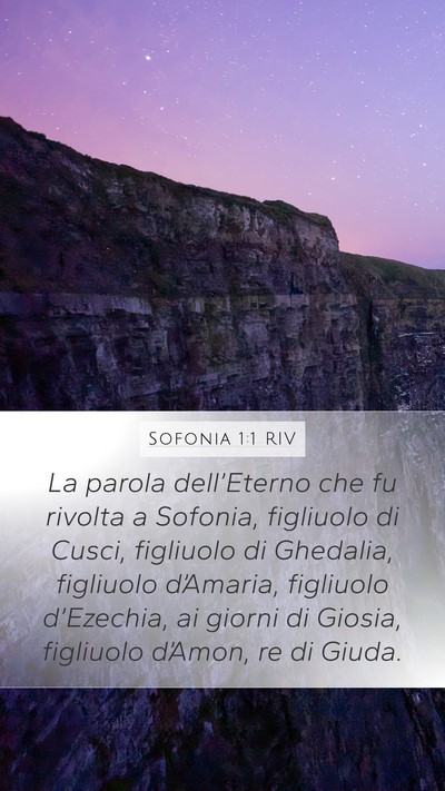 Sofonia 1:1 RIV Mobile Phone Wallpaper - La parola dell’Eterno che fu rivolta a Sofonia, - Mobile Bible Verse Wallpaper