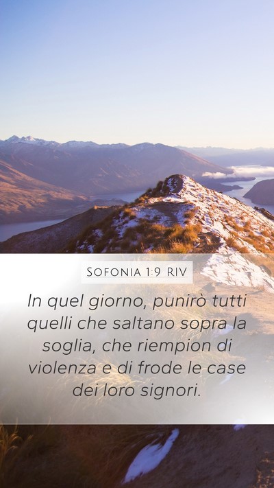 Sofonia 1:9 RIV Bible Verse Image