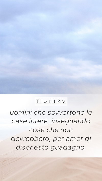 Tito 1:11 RIV Bible Verse Image