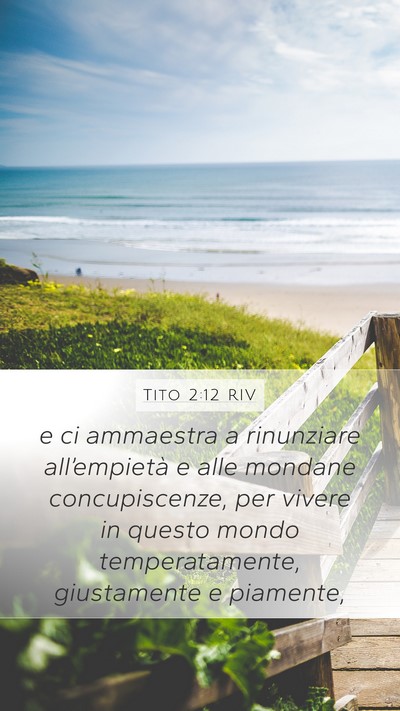 Tito 2:12 RIV Bible Verse Image