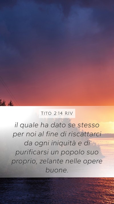 Tito 2:14 RIV Bible Verse Image