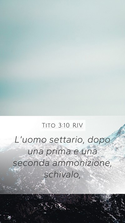 Tito 3:10 RIV Bible Verse Image