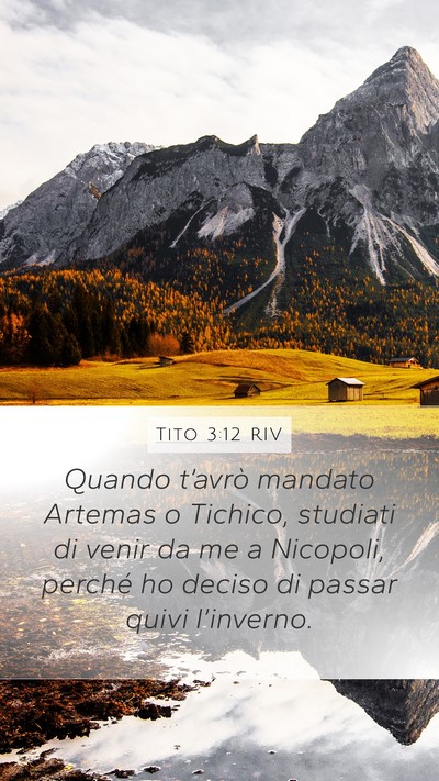 Tito 3:12 RIV Bible Verse Image