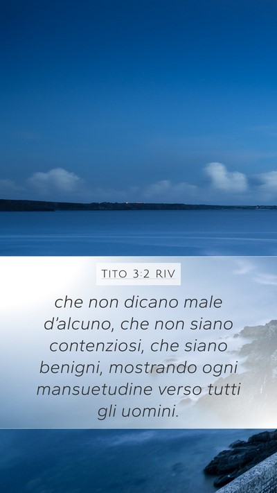 Tito 3:2 RIV Bible Verse Image
