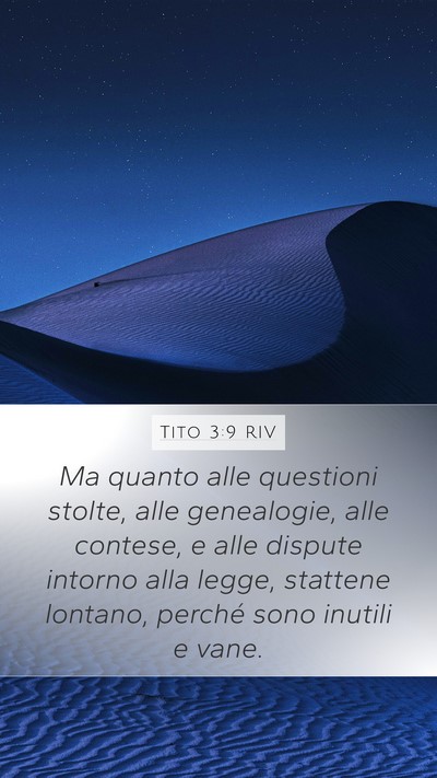 Tito 3:9 RIV Bible Verse Image