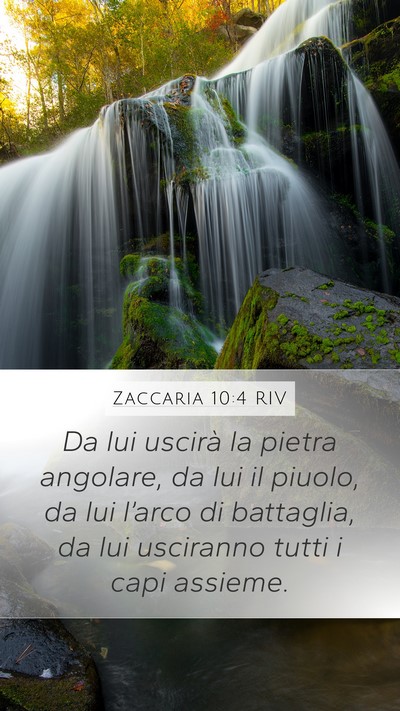 Zaccaria 10:4 RIV Bible Verse Image