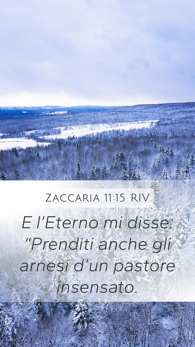 Zaccaria 11:15 RIV Bible Verse Image