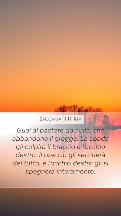 Zaccaria 11:17 RIV Bible Verse Image