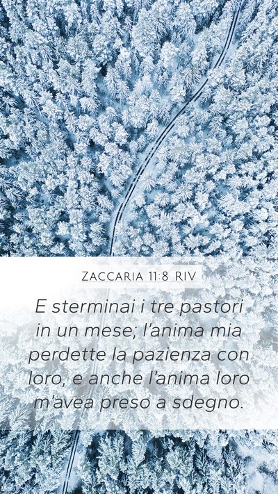 Zaccaria 11:8 RIV Bible Verse Image