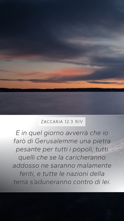 Zaccaria 12:3 RIV Bible Verse Image