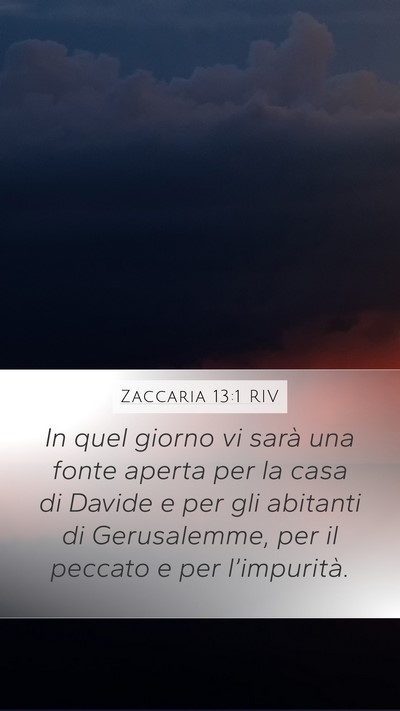 Zaccaria 13:1 RIV Bible Verse Image