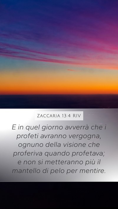 Zaccaria 13:4 RIV Bible Verse Image