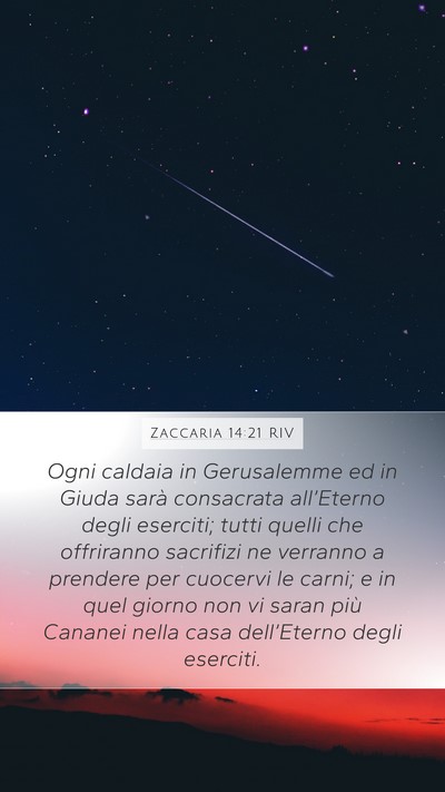 Zaccaria 14:21 RIV Bible Verse Image
