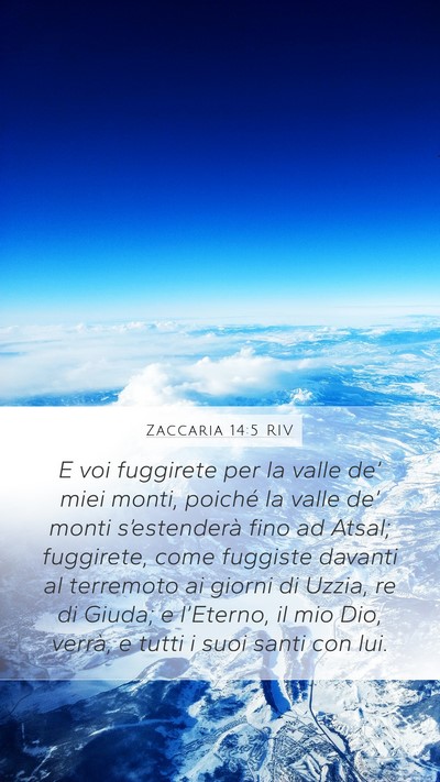 Zaccaria 14:5 RIV Bible Verse Image