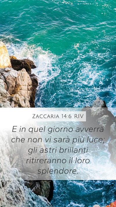Zaccaria 14:6 RIV Bible Verse Image