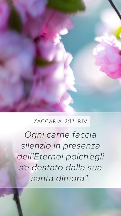 Zaccaria 2:13 RIV Bible Verse Image