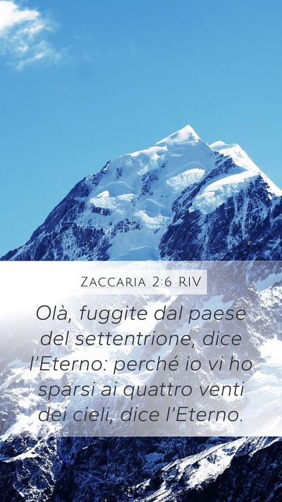 Zaccaria 2:6 RIV Bible Verse Image