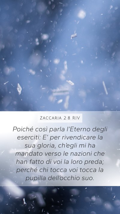 Zaccaria 2:8 RIV Bible Verse Image