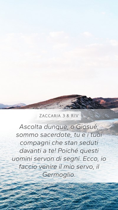 Zaccaria 3:8 RIV Bible Verse Image