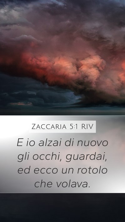 Zaccaria 5:1 RIV Bible Verse Image
