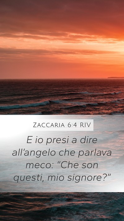 Zaccaria 6:4 RIV Bible Verse Image