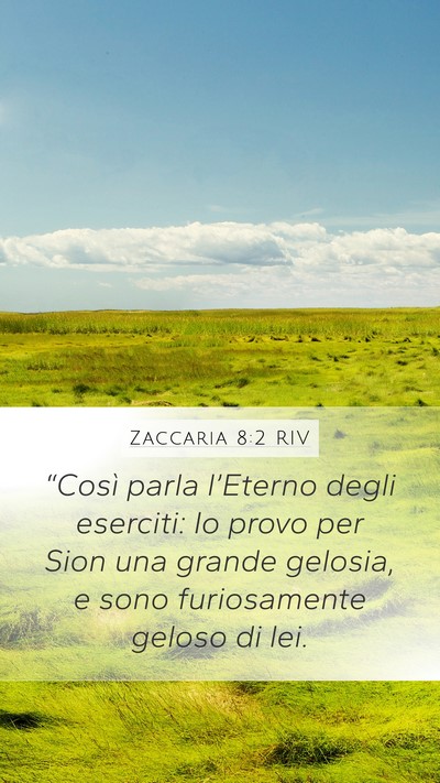 Zaccaria 8:2 RIV Bible Verse Image