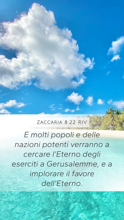 Zaccaria 8:22 RIV Bible Verse Image