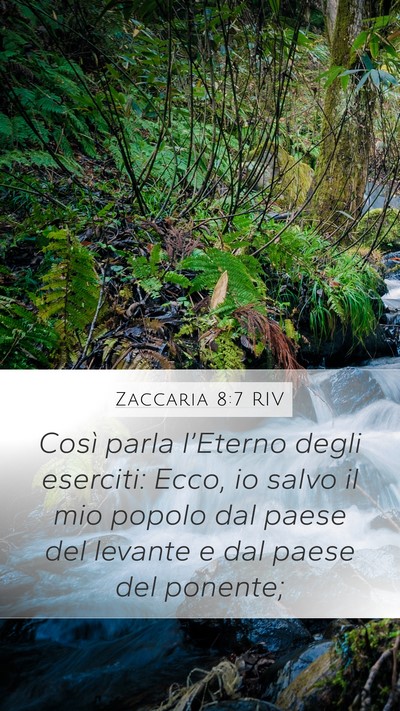 Zaccaria 8:7 RIV Bible Verse Image