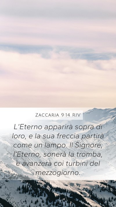 Zaccaria 9:14 RIV Bible Verse Image